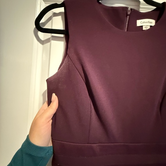 Calvin Klein Plum Sleeveless Dress - Picture 4 of 4